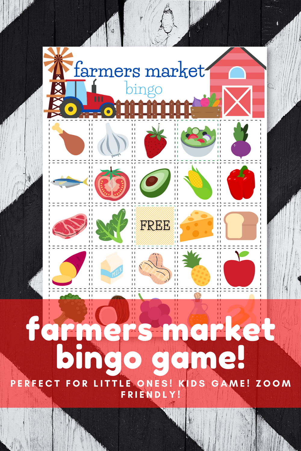 Farmers Market Bingo Kids Printable Game Classroom Bingo Etsy Bingo 