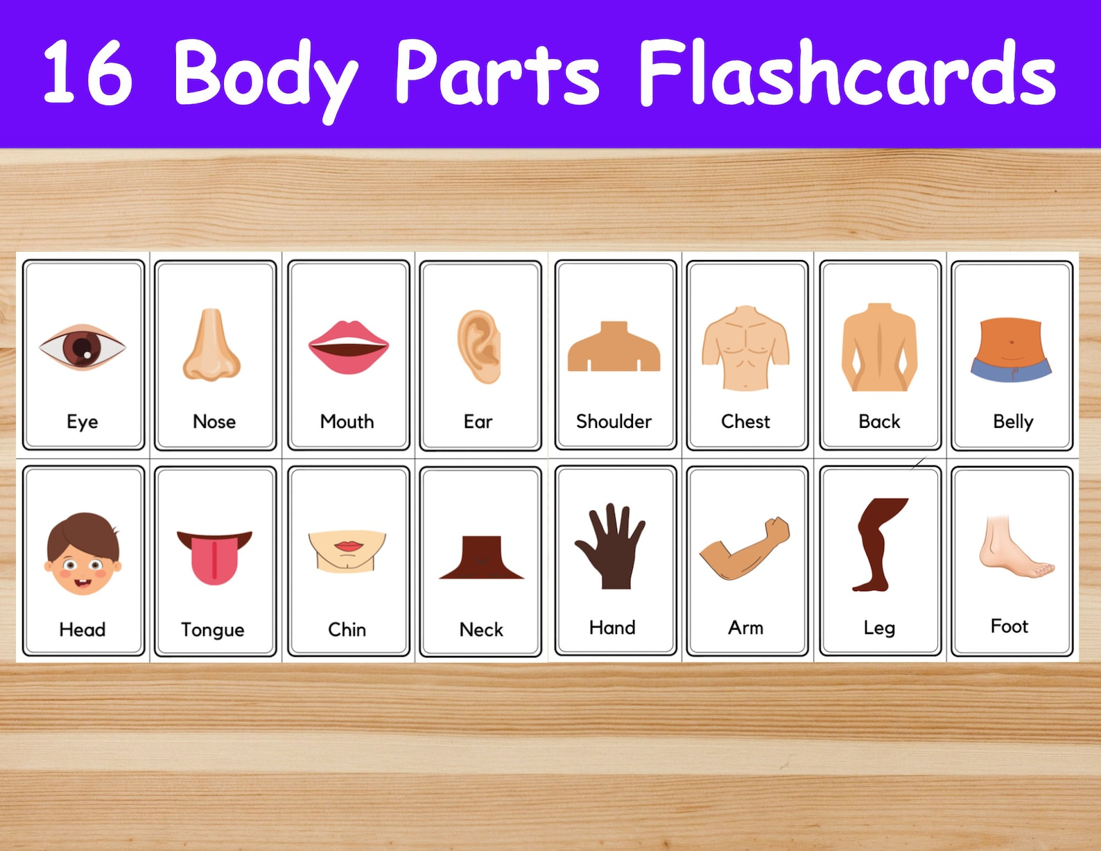 Free Body Parts Flashcards Printables Bingo Sheets For Kids Shiftpasa