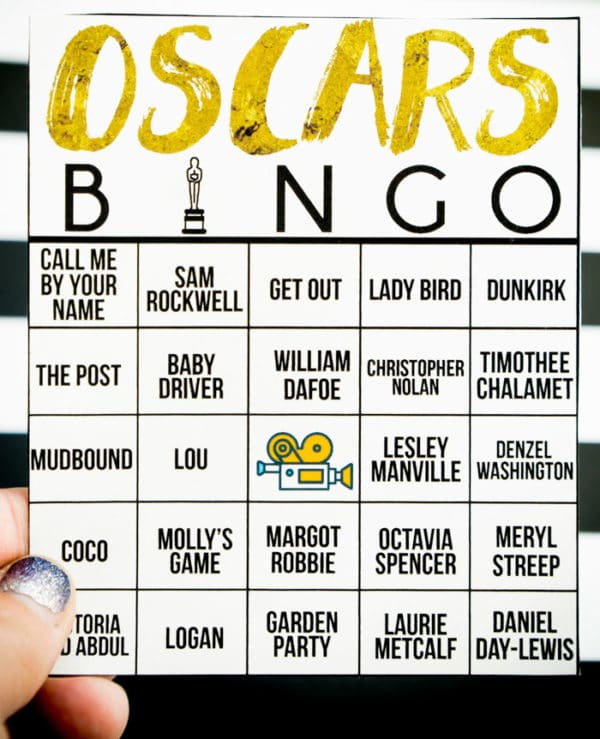 Free Printable 2022 Oscars Bingo Cards Play Party Plan