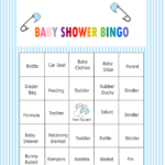 Free Printable Baby Shower Bingo Game Cards