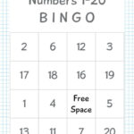 Free Printable Bingo Cards 1 20 FREE PRINTABLE TEMPLATES