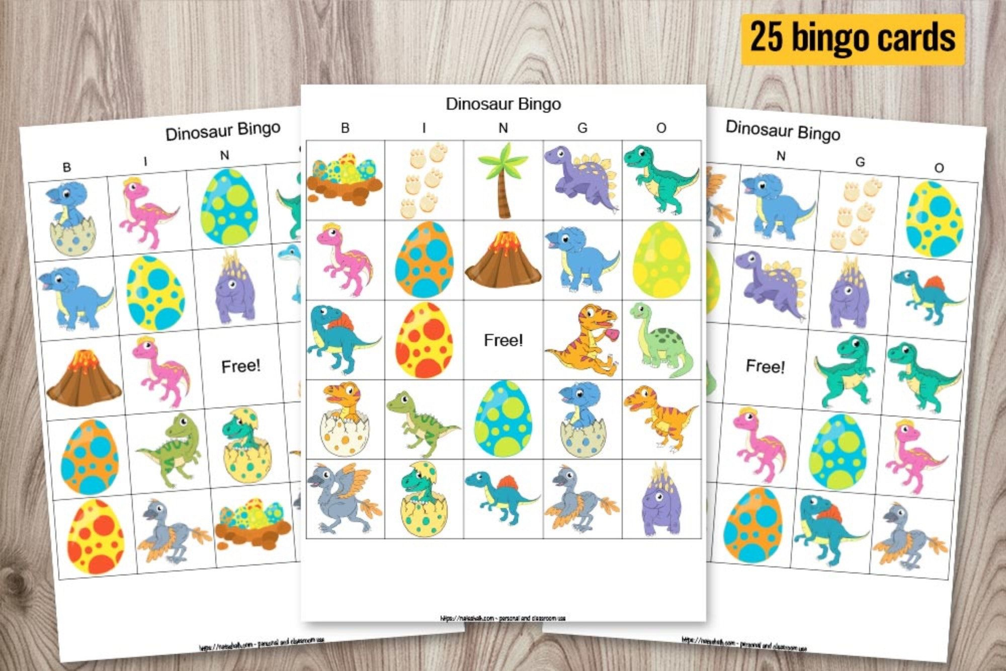 Free Printable Dinosaur Bingo for A Roaring Good Time Honey Soap 