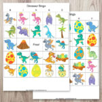 Free Printable Dinosaur Bingo for A Roaring Good Time The Artisan Life