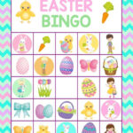 Free Printable Easter Bingo Cards For One Sweet Easter Printable