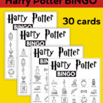 Free Printable Harry Potter Bingo Game Paper Trail Design