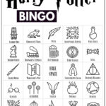 Free Printable Harry Potter Bingo Game Paper Trail Design