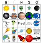 Free Printable Space Bingo Printable Templates