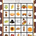 Free Printable Thanksgiving Bingo Game Crazy Little Projects