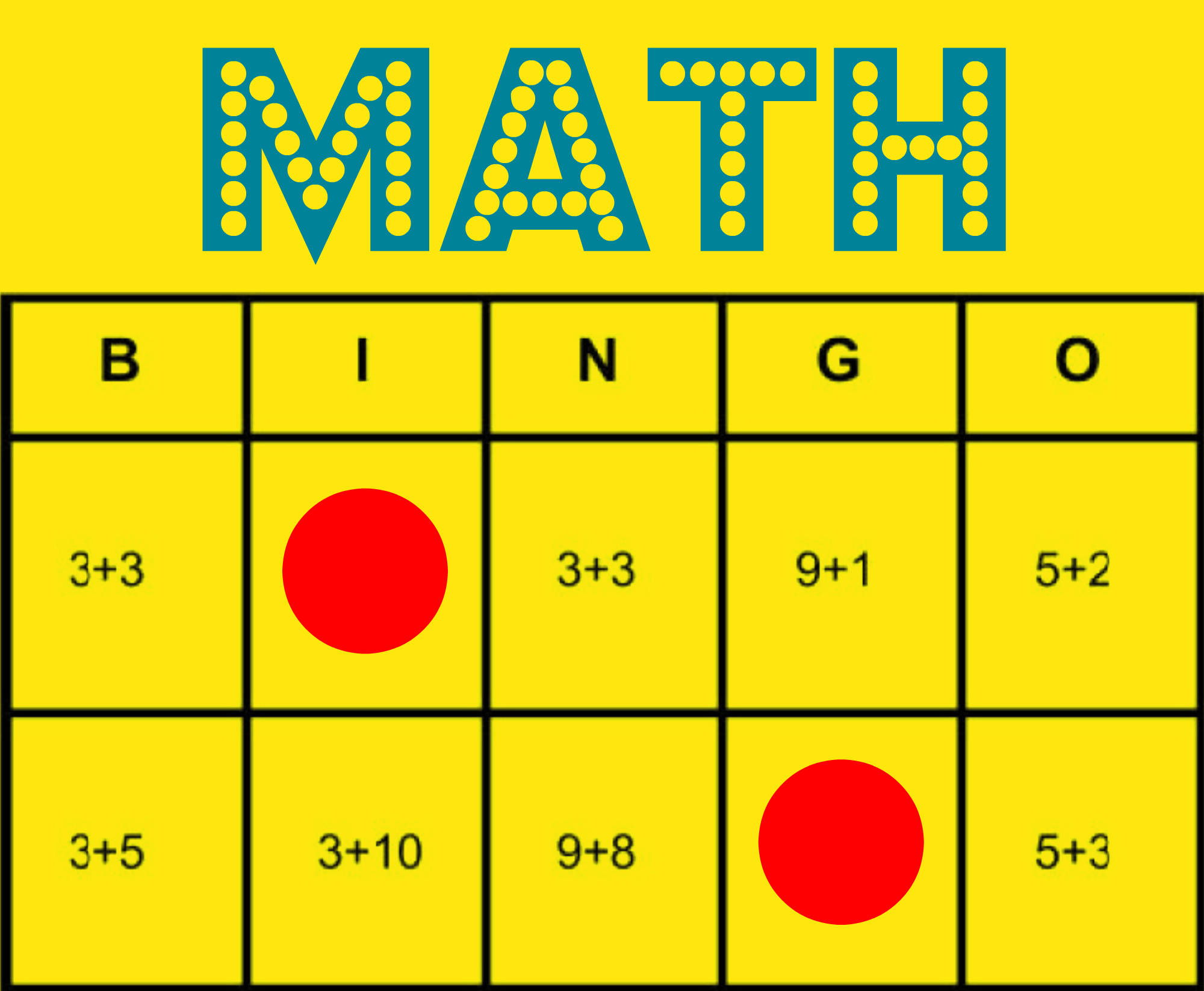 Free Printable These Math Bingo Cards Can Help You Teach Printable 