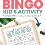 Fun Kid s Activity Free Printable Neighborhood Bingo Cards The