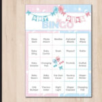 Gender Reveal Bingo Printable Free