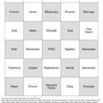 General Conference Bingo Printable Printable World Holiday