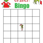 Grinch Bingo Free Printable Printable World Holiday
