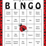 Ladybug Baby Bingo Cards Printable Download Prefilled Printable