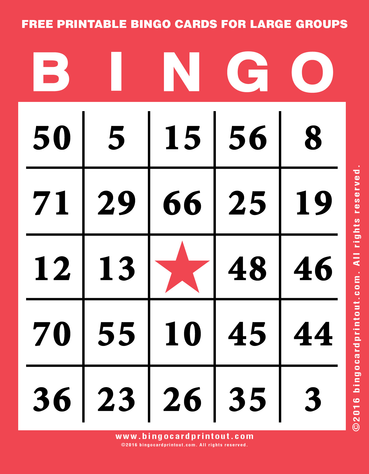 Large Free Printable Bingo Cards Printable Bingo Cards