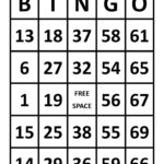 Large Print Bingo Sheets Etsy