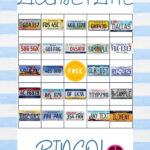 License Plate Bingo Printable