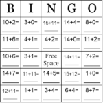 Math Bingo Printable