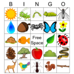 Nature Bingo Card