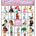 Princess Printable Bingo Cards 8 5 X 11 10 Etsy Princess Bingo