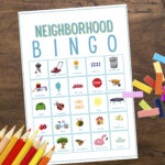 Printable Neighborhood Bingo Cards Print And Play With This Etsy