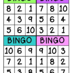 Printable Number Bingo Cards 1 10 Printable Word Searches