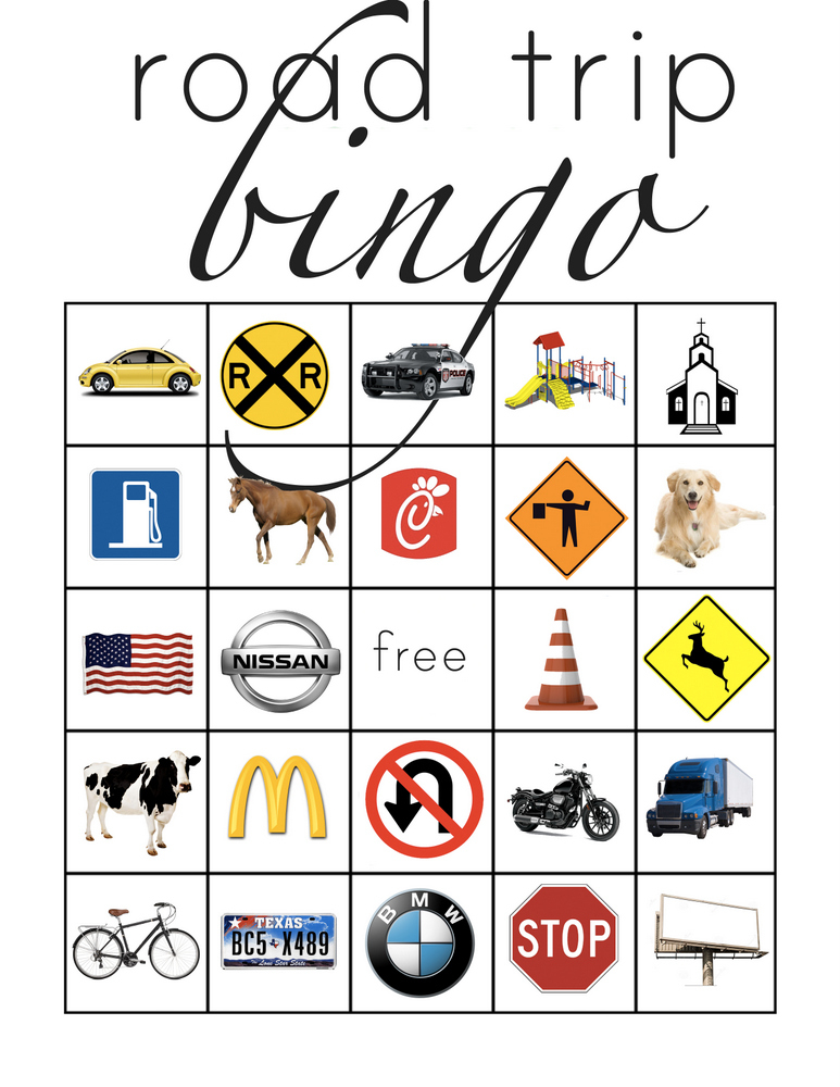 Road Trip Bingo Family Road Trip Printables Everyday Reading