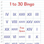 Roman Numeral Bingo Printable PrintableRomanNumerals