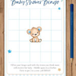 Teddy Bear Baby Shower Bingo Card PRINTABLE Boy Shower Bingo Etsy Espa a