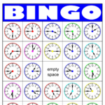 Telling Time Bingo Free Printable Va connected