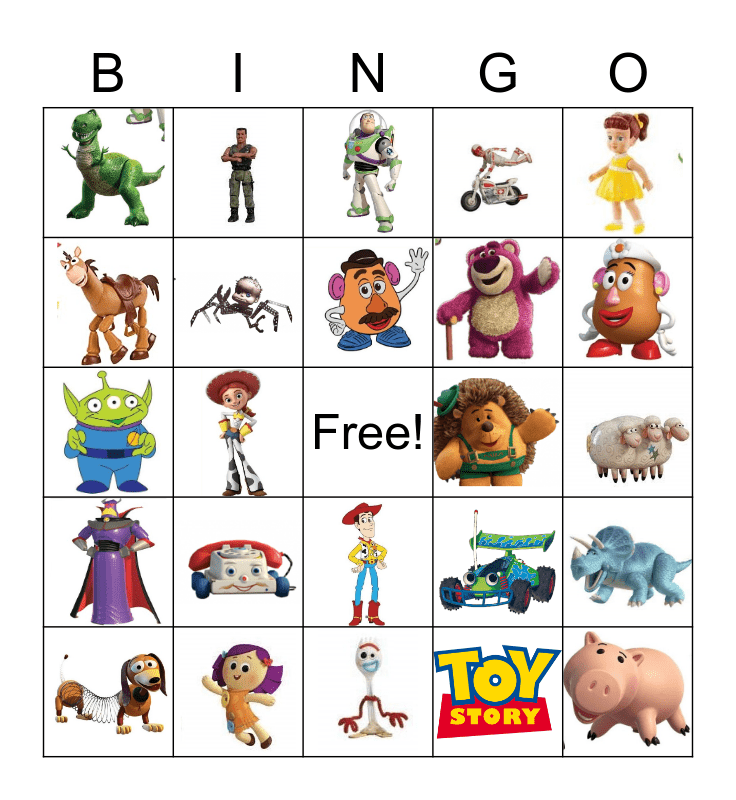 Toy Story Printable Bingo Cards
