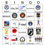 Veterans Day Bingo Card